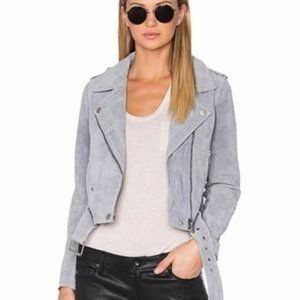 CHELSEA & VIOLET SUEDE MOTO JACKET